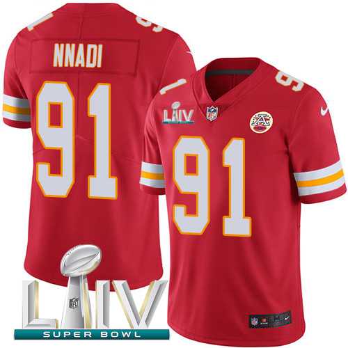 Youth Nike Chiefs 91 Derrick Nnadi Red 2020 Super Bowl LIV Vapor Untouchable Limited Jersey,We sell and wholesale Youth Nike Chiefs 91 Derrick Nnadi Red 2020 Super Bowl LIV Vapor Untouchable Limited Jersey on line form chian!